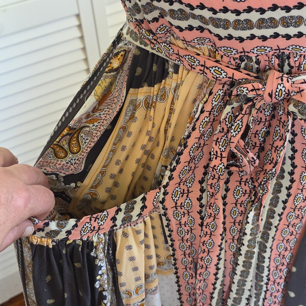Matilda Jane Knockout Maxi Dress Boho Patchwork Sleeveless Festival Size M - Picture 5 of 14